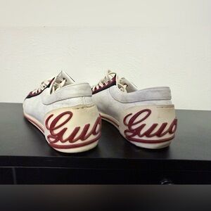 Gucci Web GG Canvas Sneakers with Script Heel - Project Pair